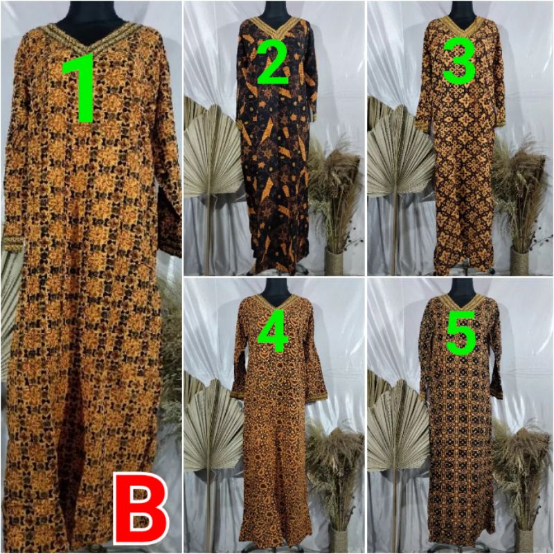 KENCANA UNGU  ORI LONGDRESS  ABAYA AIRIN 100 CM LABEL COKLAT