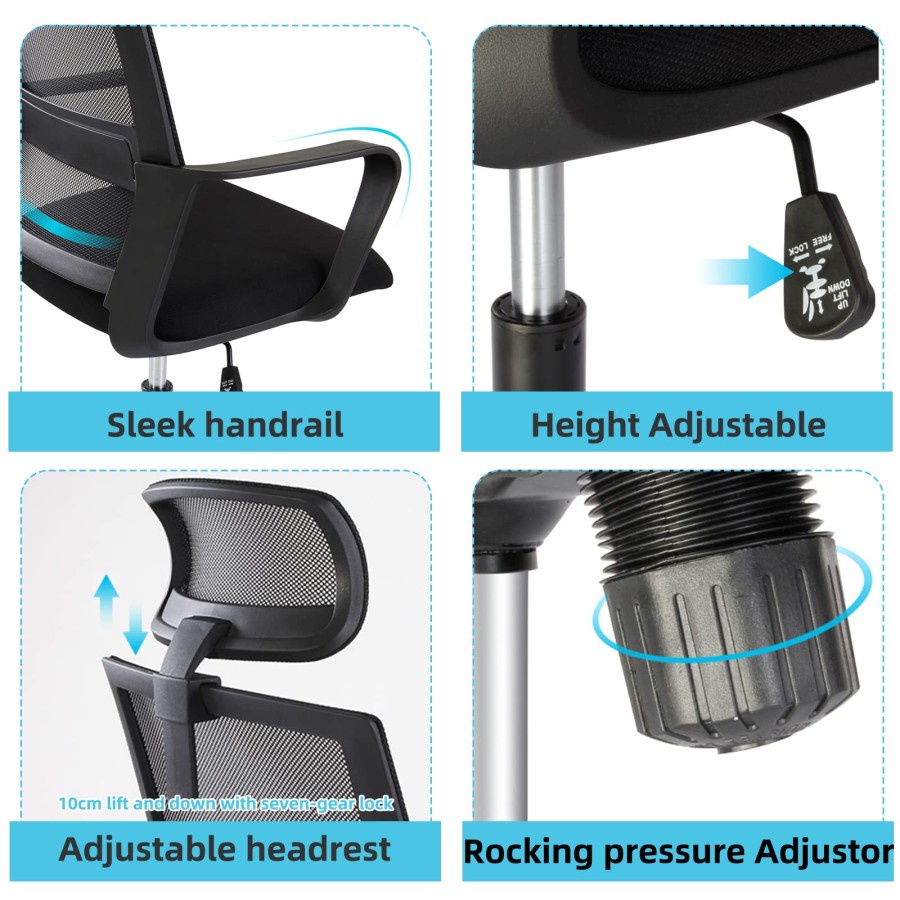 NEBULA Kursi Kerja Kantor Kursi Staff Ergonomis Working Chair