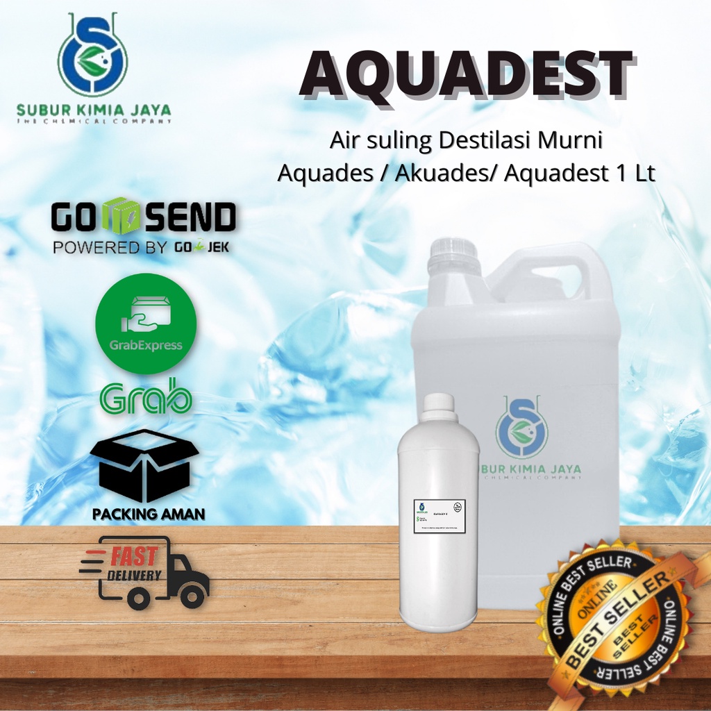 

Aquades Aquadest Akuades Air Suling Destilasi Murni 1 L