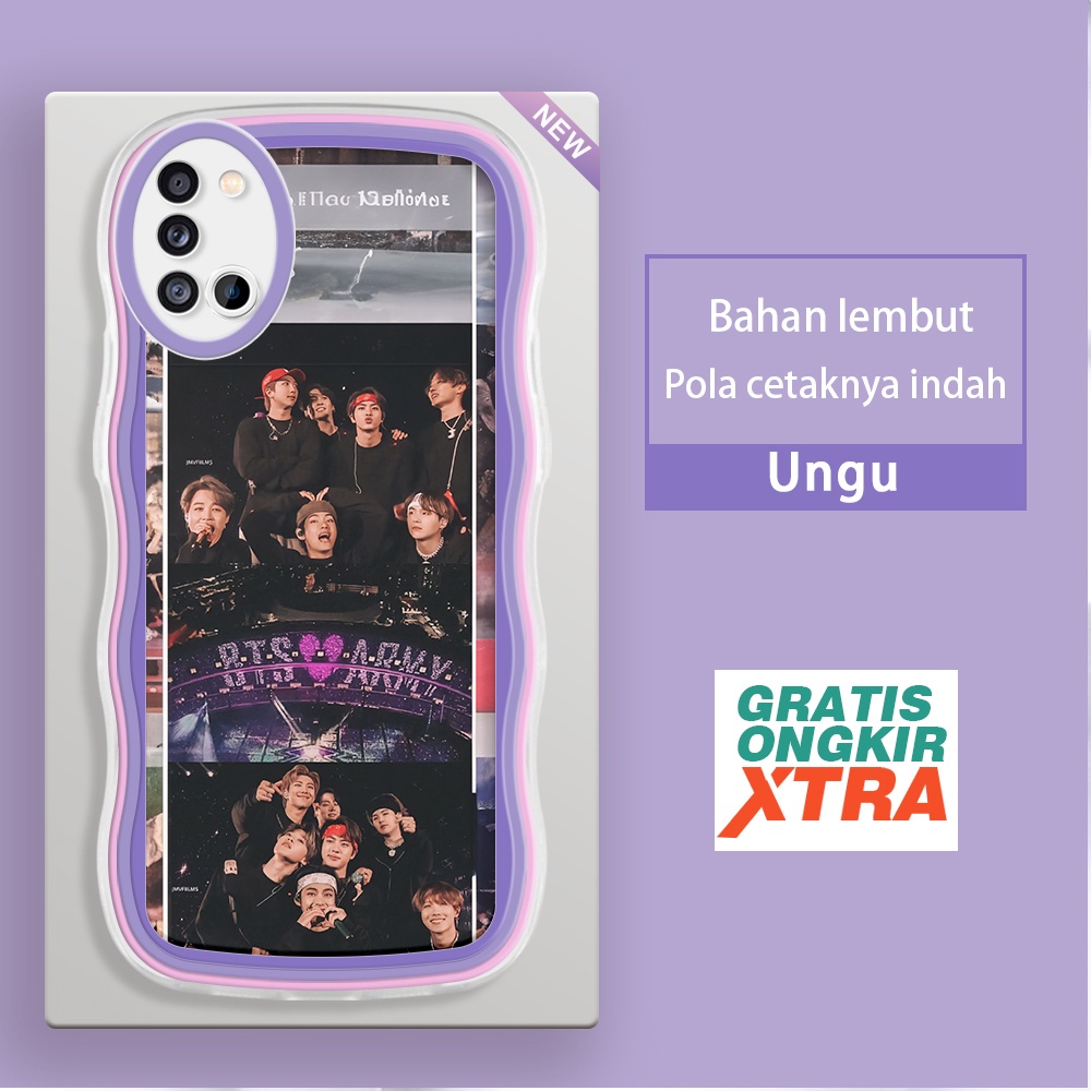 Mulia Samsung A30 A30s A31 32 A20 A20S A21S A22 A23 5G Casing Ponsel  Pola Konser BTS ARMY  warna-wa