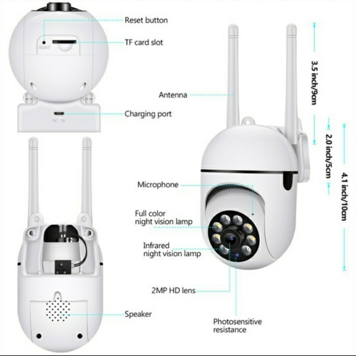 PROMO IP CAMERA CCTV V380 / V380PRO SPEED DOME PTZ COLORVU WIFI TERBARU