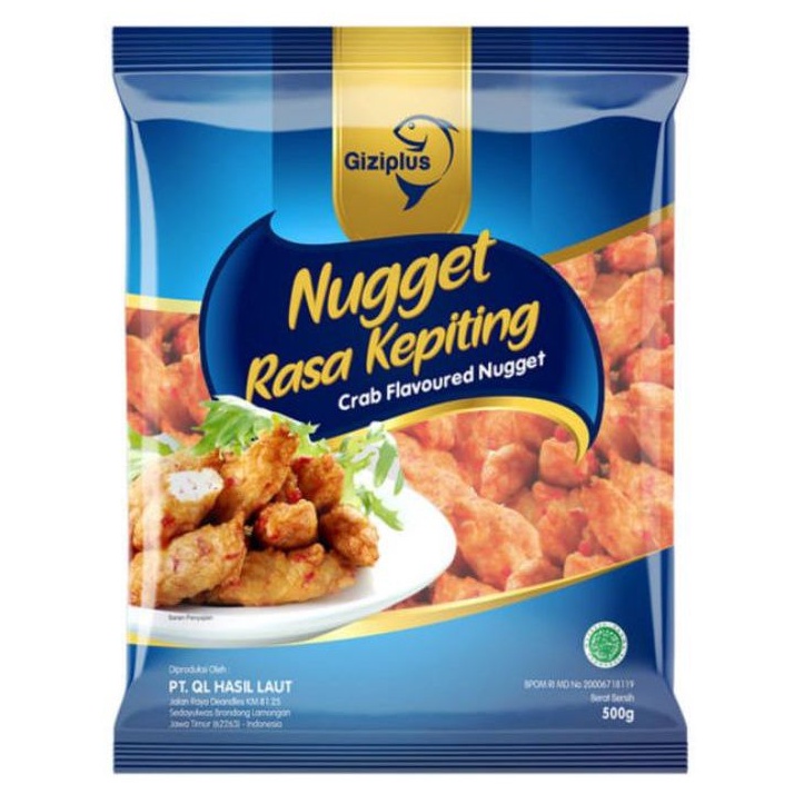 

Giziplus Crab Nugget 500gr Nugget rasa Kepiting