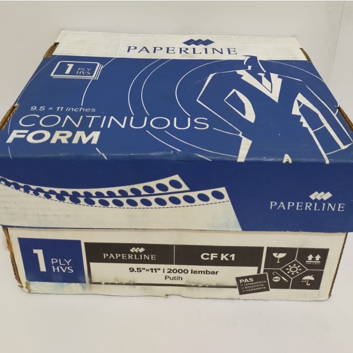 

Kertas Komputer 1 ply Paperline /Countinuous /CF k1 HVS Max :2 Box gon04