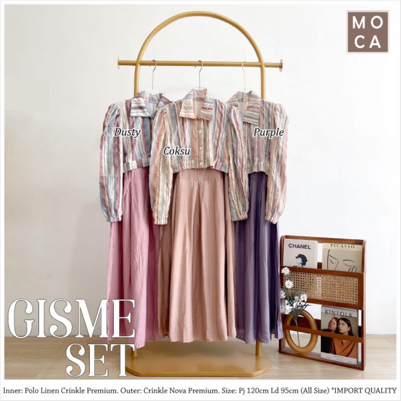 GISME SETELAN INNER + OUTER MOTIF BUNGA BUNGA SIZE JUMBO By Moca