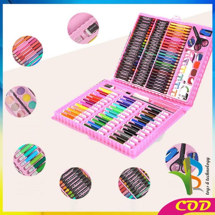 

RB-A28 Crayon Set Pensil Warna Isi 150PCS Alat Tulis Colouring Book
