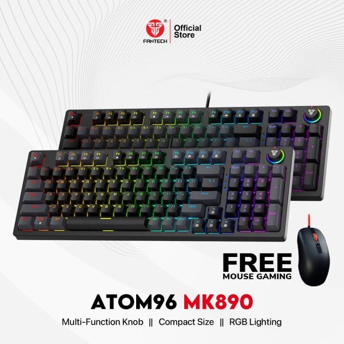 Fantech ATOM96 MK890 RGB Keyboard Gaming Mechanical Full Size