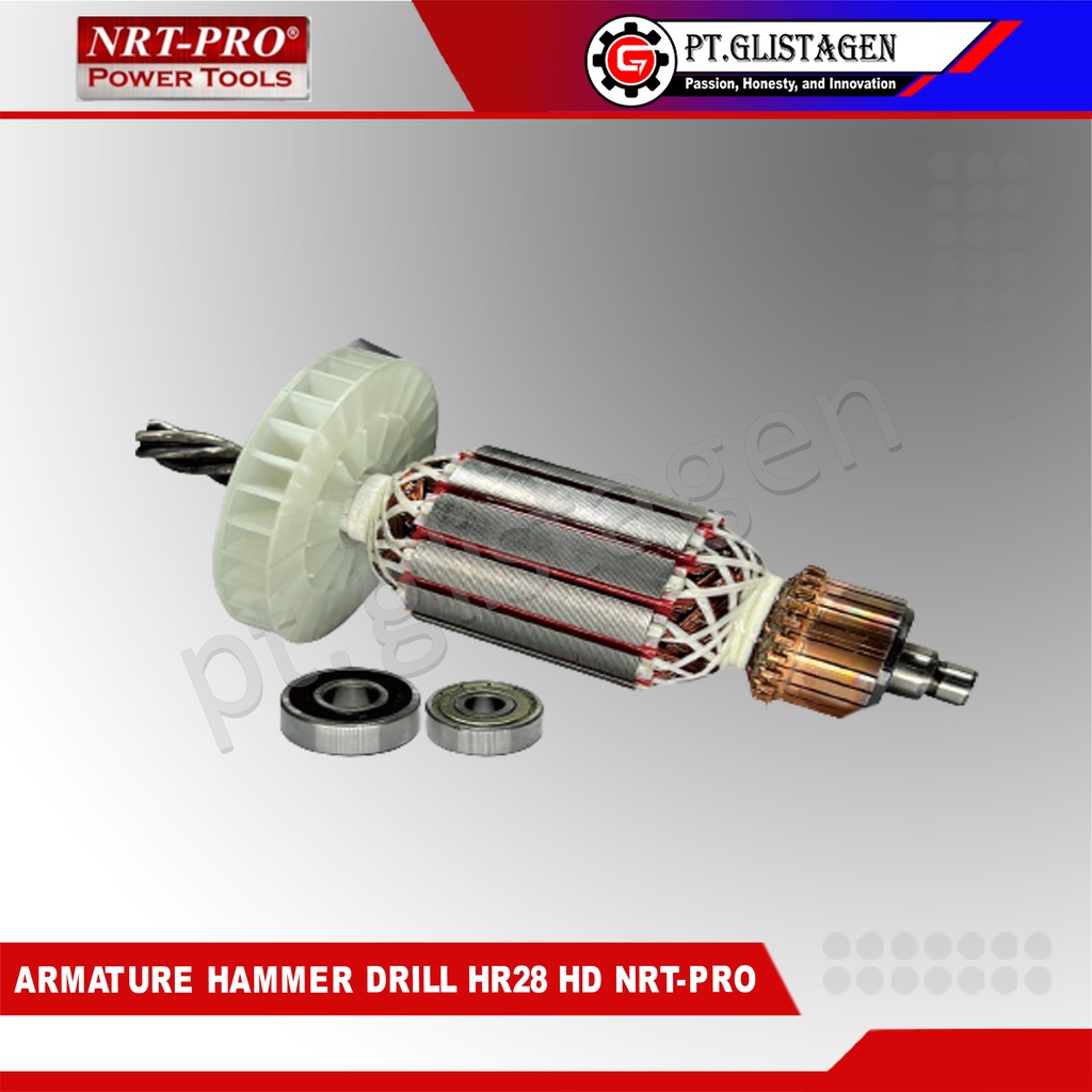 NRT-PRO HR28 Armature Angker Mesin Bor Hammer Drill HR-28 ORIGINAL