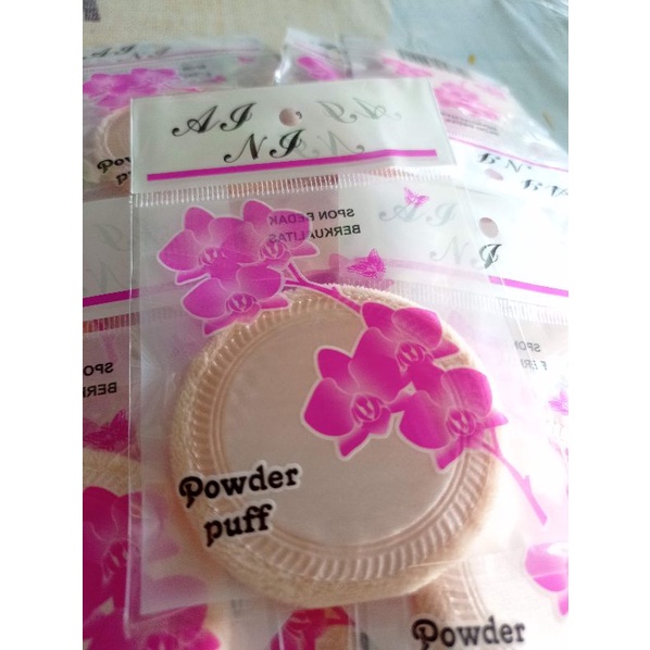 (12pcs)Powder Puff Sponge Bedak Tabur Padat Make Up Murah Grosir/ Spon Alat Make Up Bedak