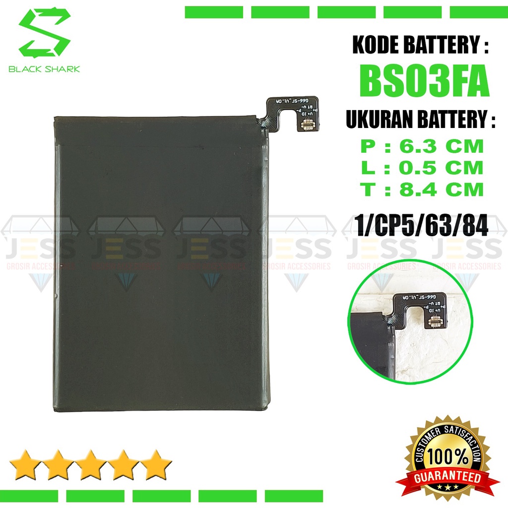 Baterai Battery Original XIAOMI BS02FA BSO2FA BS03FA BSO3FA For Type Black Shark 2 - SKW-A0 - SKW-H0 &amp; BlackShark 2 Pro DLT-H0 - DLT-A0