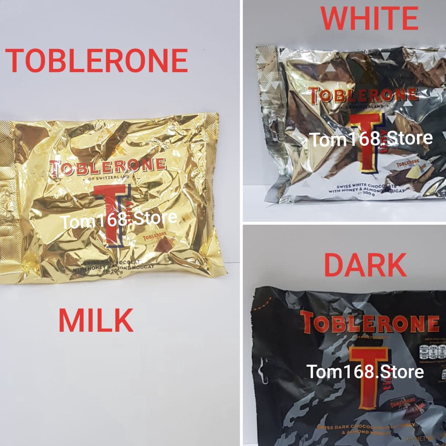 

GROSIR TOBLERONE MINI 200 GR MILK/WHITE/DARK buruan