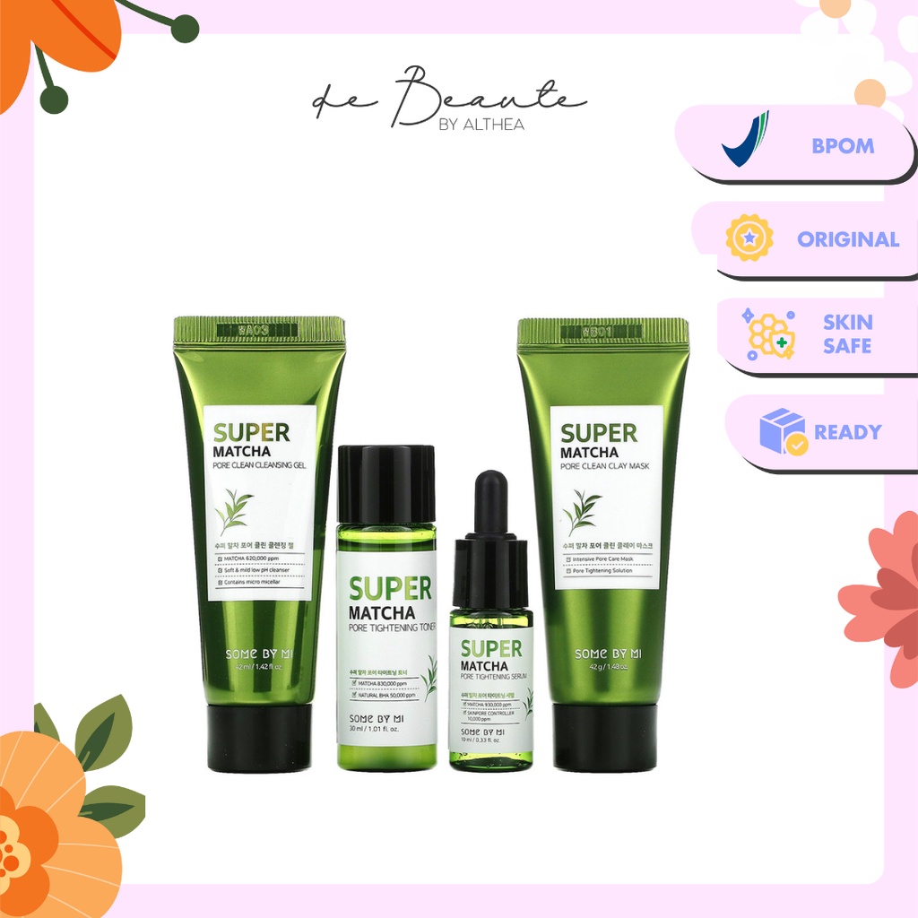 Some By Mi / SOMEBYMI - Super Matcha Pore Care Starter Kit 4ea