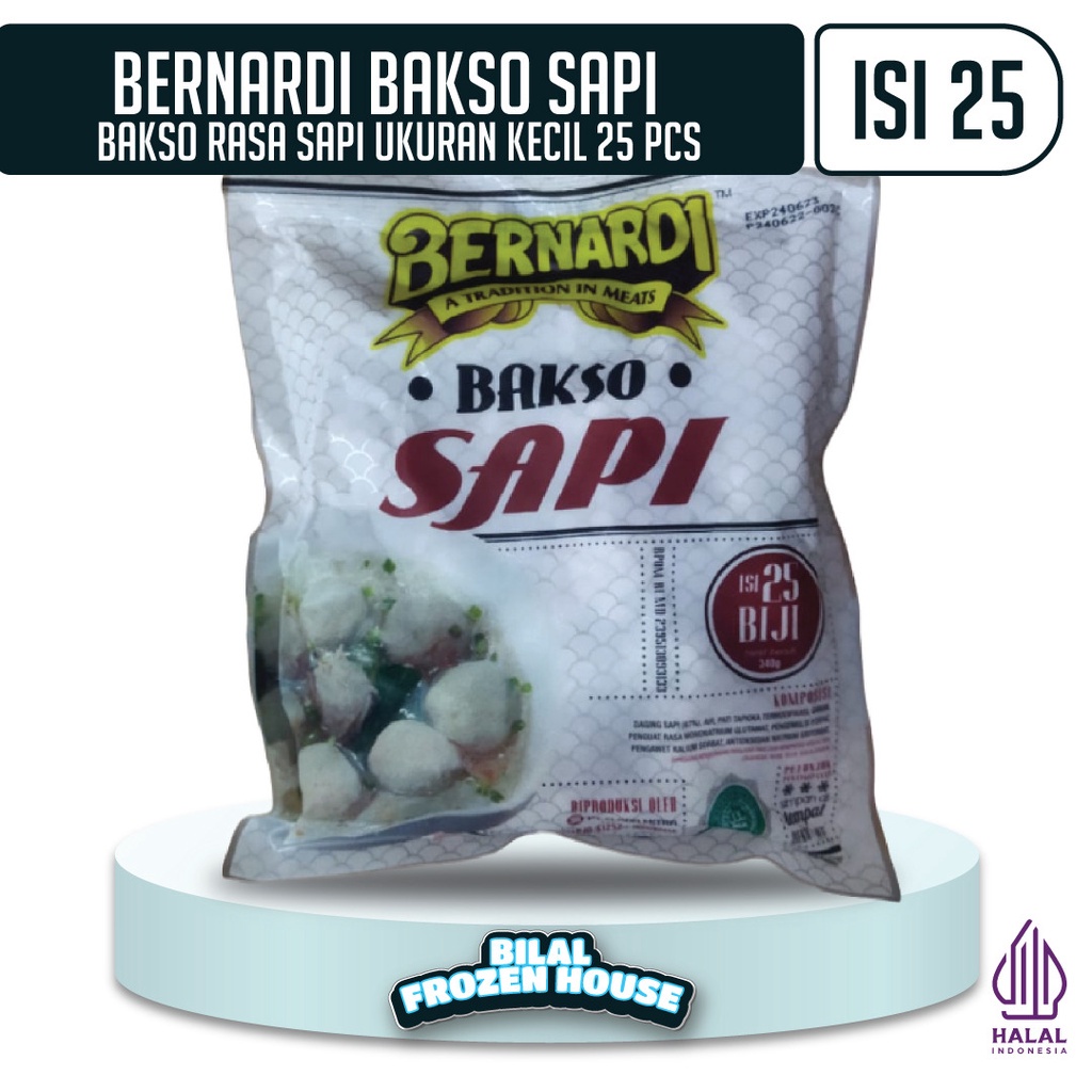 

Bernardi Baso Sapi - Bakso Sapi Isi 50pcs - Bakso Sapi Isi 25pcs