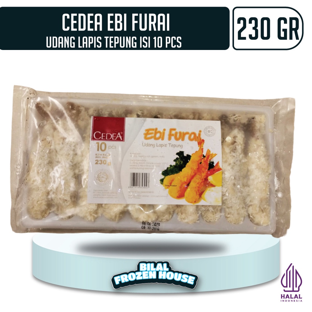 

Cedea Ebi Furai 230gr - Udang Lapis Tepung Siap Goreng Isi 10pcs