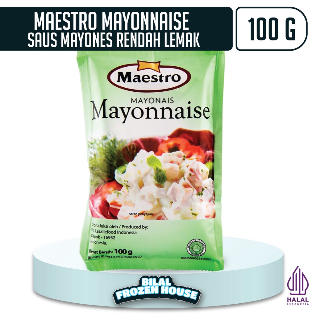 

Maestro Light Mayonnaise - Sachet 100gr - 180gr - 1kg