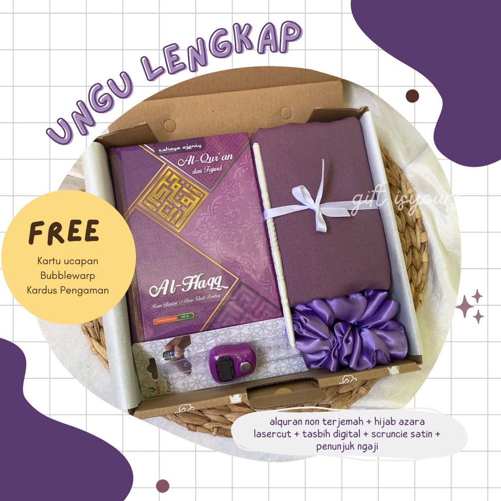 

Bestseller Hampers / Gift box / Parcel Hijab / Kado Murah Muslimah Wanita Perempuan Cewe Alquran A6 Hijab untuk Ulang Tahun, Ultah, Graduation, Lebaran, Ramadhan, Idul Fitri, Wedding, Wisuda, Engagement, Sempro, Semhas, Hari Guru, Hari Ibu Murah Ready Sto