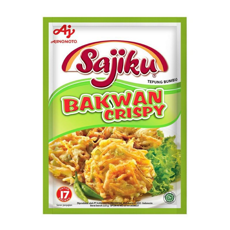

Sajiku Bakwan Crispy 225 GR - AJINOMOTO