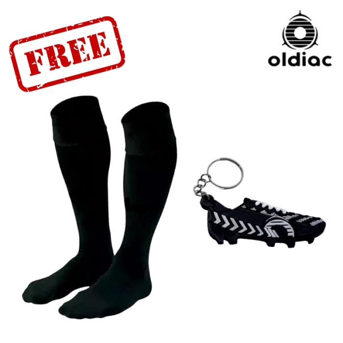 TERLARIS Oldiac - Sepatu Futsal Sport Phoenix Black Gold Armor Original