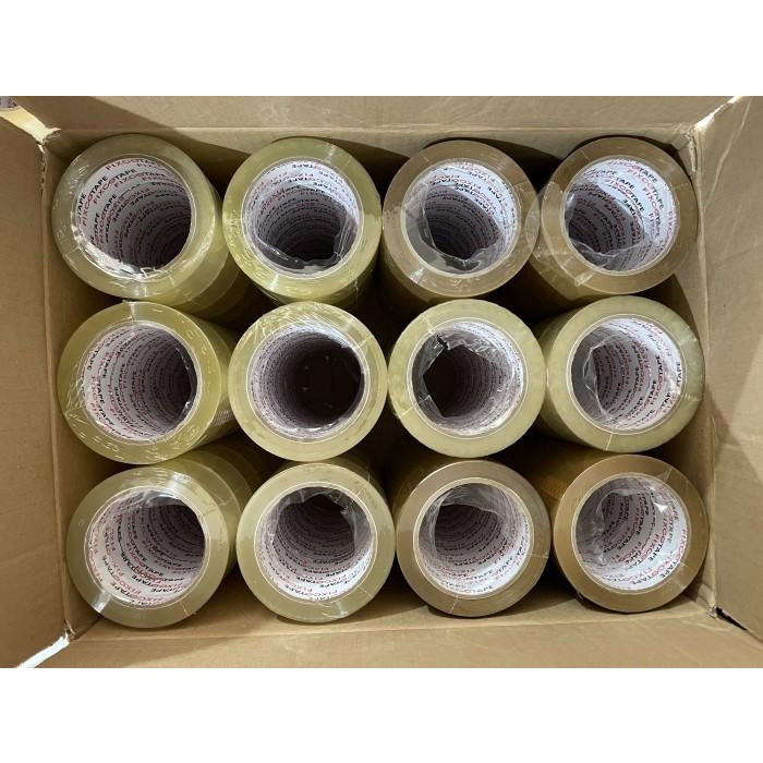 

(Khusus Gojek / Grab) Lakban Bening / Coklat (45Mm X 100Y).. /Dus