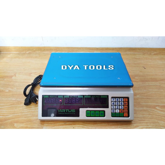 TIMBANGAN DIGITAL 30 KG / TIMBANGAN DUDUK BUAH LAUNDRY VIRTUS