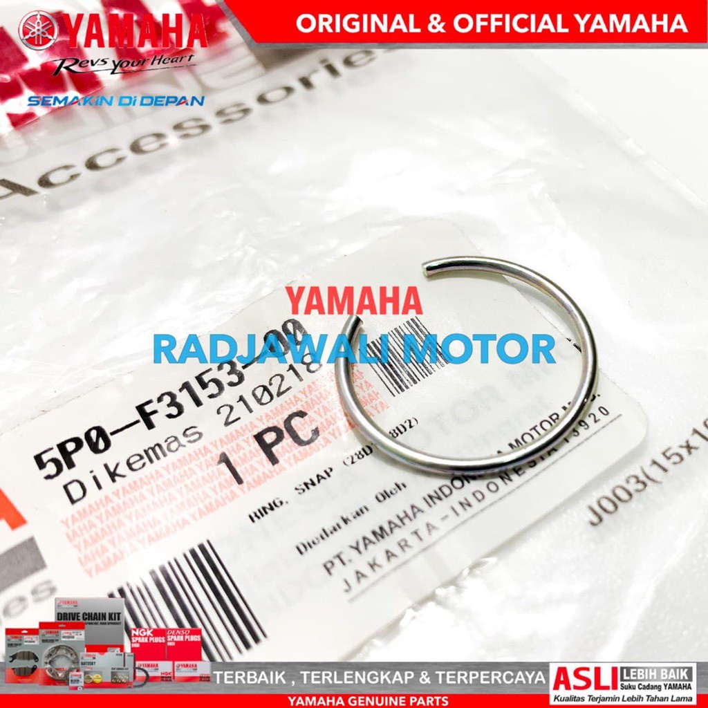 RING SNAP KLIP BAUT TUTUP AS SHOCK MIO , MIO J , MIO GT , MIO M3 , SOUL GT ASLI ORIGINAL YAMAHA