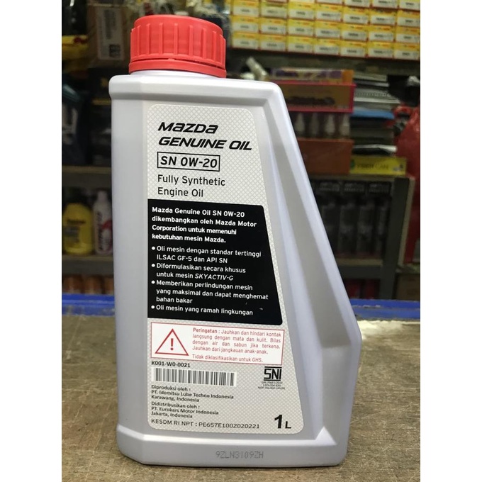Mazda oli mesin 0w-20 original asli