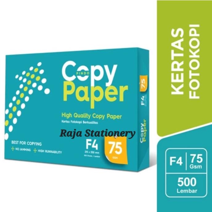 

Copy Paper A4 F4 75gr Kertas HVS A4 70gr 75gr F4 Kualitas PaperOne