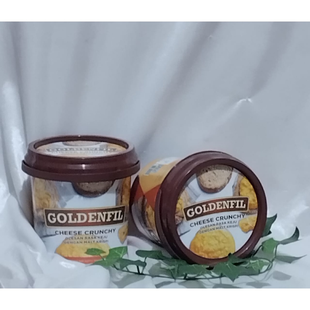 

GOLDENFIL CHEESE CRUNCHY SELAI OLESAN RASA KEJU MALT CRISPI 1KG