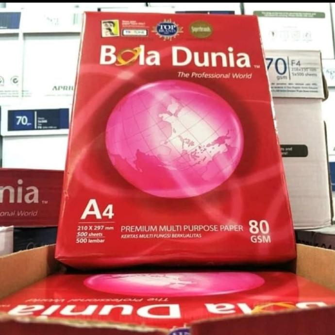 

Kertas A4 80 Gram Bola Dunia