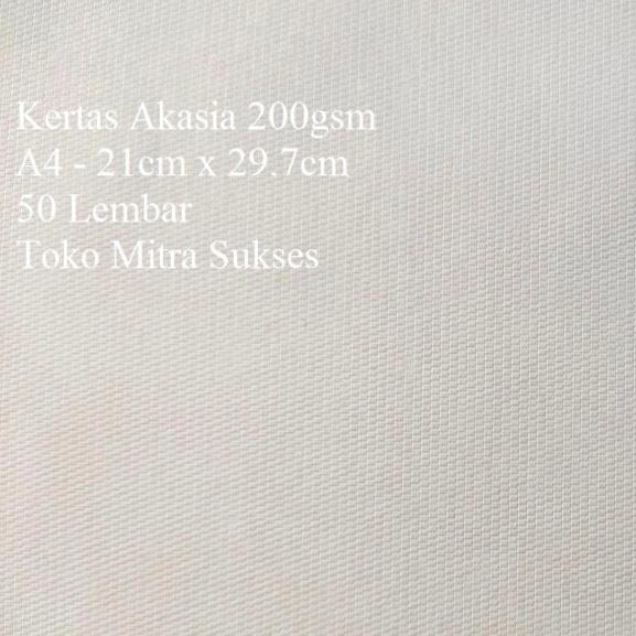 

Kertas Akasia 200gsm A4 isi 50 Lembar