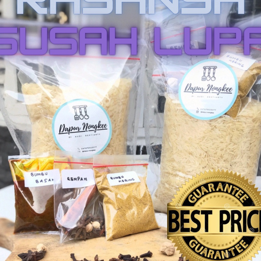 

Terbaru dan terlaris Nasi Kebuli Instan , Beras Basmati 1kg lengkap dgn Bumbu Nasi Kebuli murah