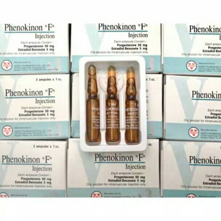 Terbaru.. PHENOKINON F | 1 box 3 ampule 80