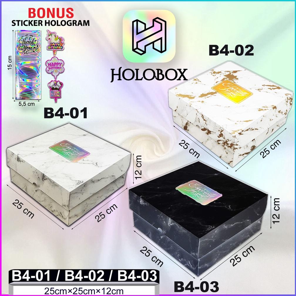 

New KOTAK KUE|KADO |MURAH|MARBLE|SERBAGUNA|DUS|BOX|PACKAGING|25X25X12|B4