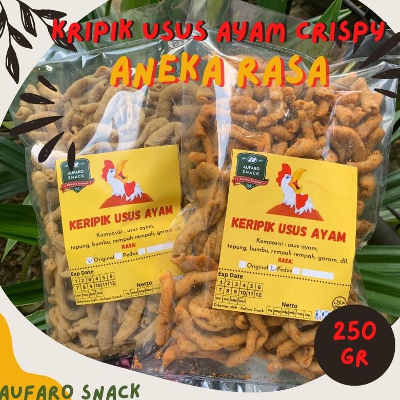 

7.7 250 GR KERIPIK USUS AYAM ORIGINAL MURAH AUFARO SNACK (BACA DESKRIPSI)