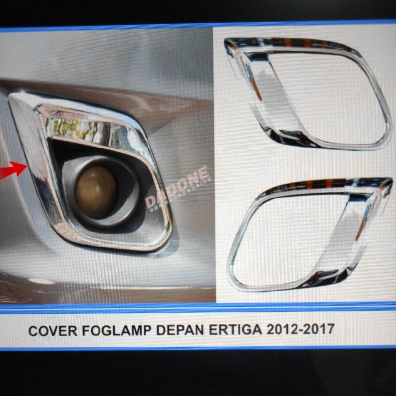 COVER Ring foglamp BUMPER DEPAN  SUZUKI ERTIGA lama 2012 sampai 2017 2016 2015 2014 2013 chrome CROME