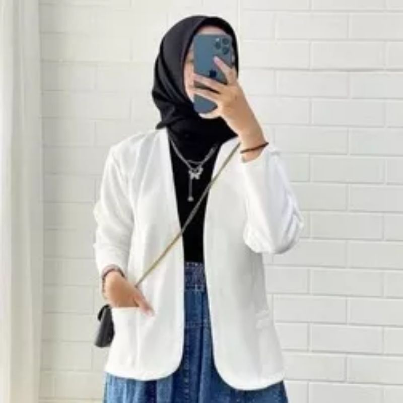 NABILA BLAZER SCUBA IMPORT TERLARIS/TERMURAH