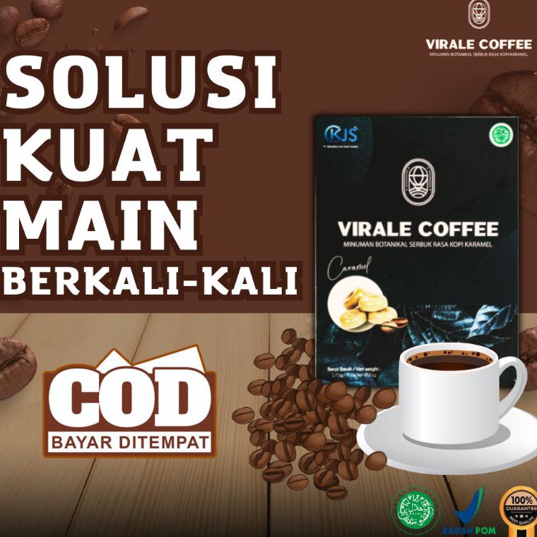 

Di⚡kon !! Minuman Kopi Pemanjang Pembesar Mr Permanen VIRALE COFFEE Penambah Stamina Pria Pembesar Pennis BPOM
