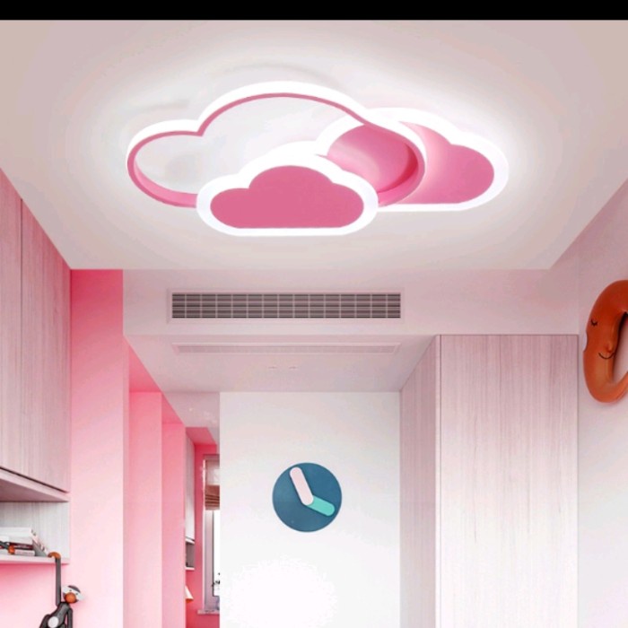 Lampu Gantung Plafon Hias Kamar Tidur Anak Pink
