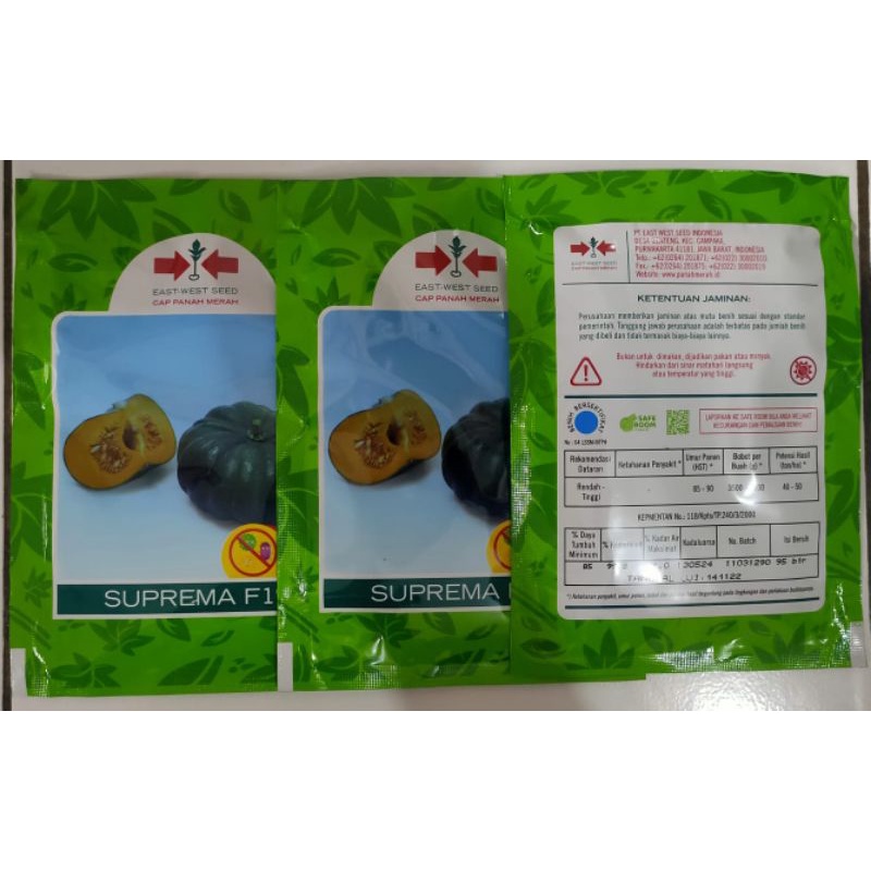 Benih Labu Suprema isi 95butir Cap Panah Merah Kemasan Original