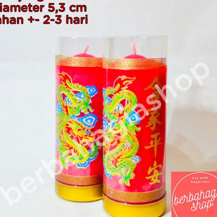 Lilin Ukuran 1 Kati Merah / Lilin 1 Kati Putih