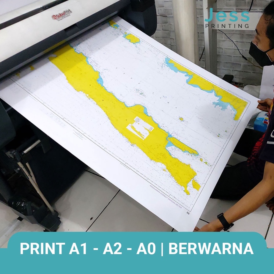

ORIGINAL% Cetak Print A1 A2 A0 Hvs Full Color | Cocok Untuk Print Peta
