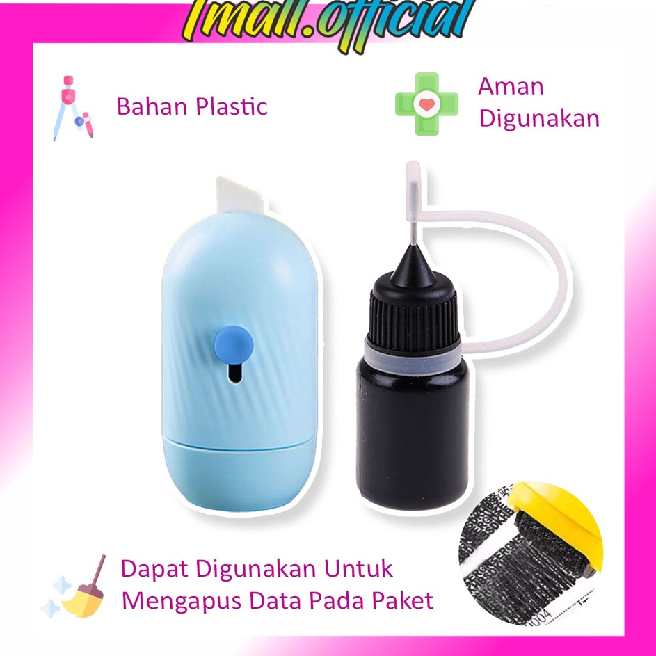 

✔️ ❄ TMALL ❄ Stempel Pelindung Data Identitas / Roller Stamp + Cutter 2in1 / Thermal Paper Correction / Penghapus Kertas Termal / Cutter S022 S021