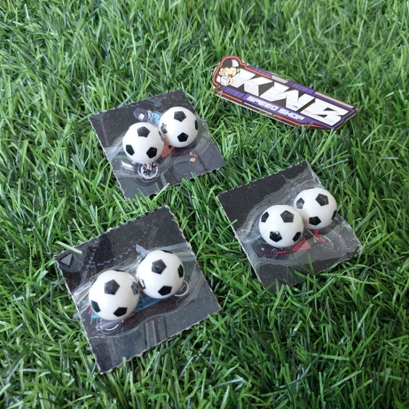 Tutup pentil tutup cop pentil glow on the dark bisa nyala dalam gelap motif bola buat semua motor dan mobil