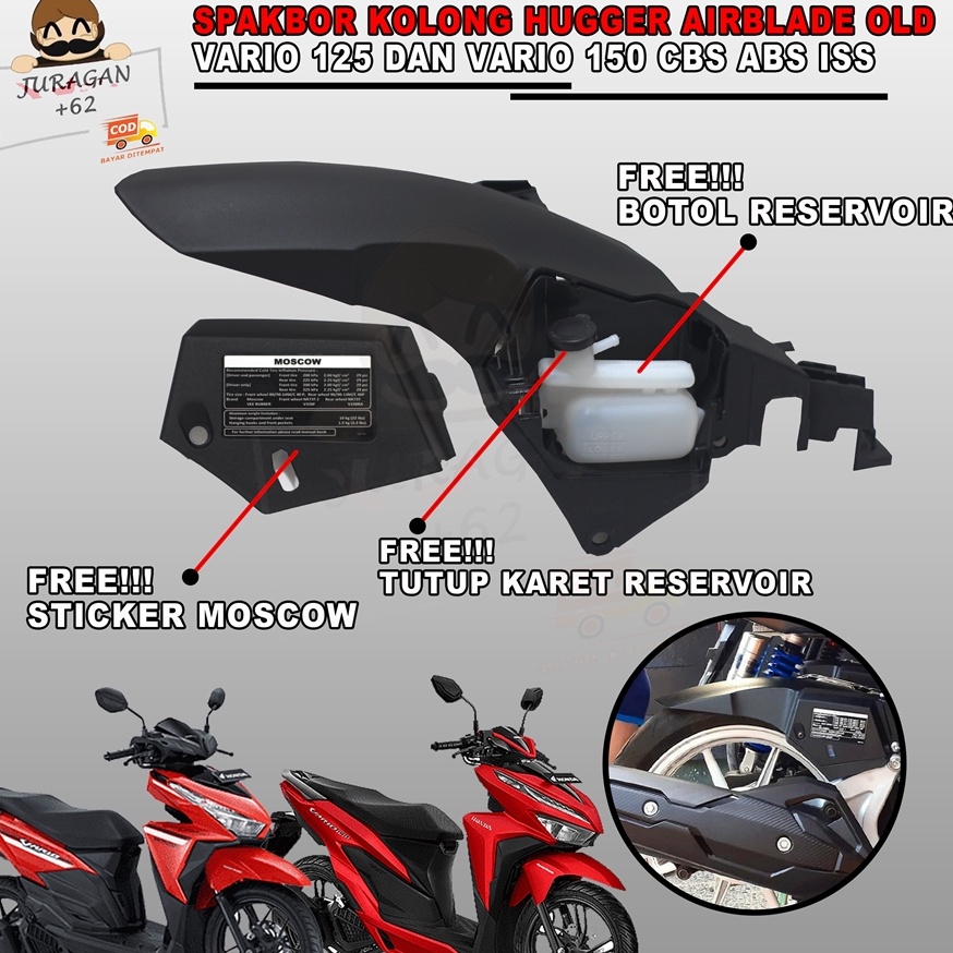 Termurah. HUGGER AIRBLADE VARIO 125 150 160 PCX CBU ABS CBS ISS SPAKBOR KOLONG IMPORT VIETNAM