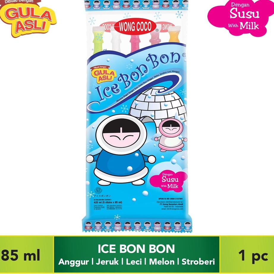 

【Penjualan Terbaik】✅COD Wong Coco Ice Bon Bon isi 5