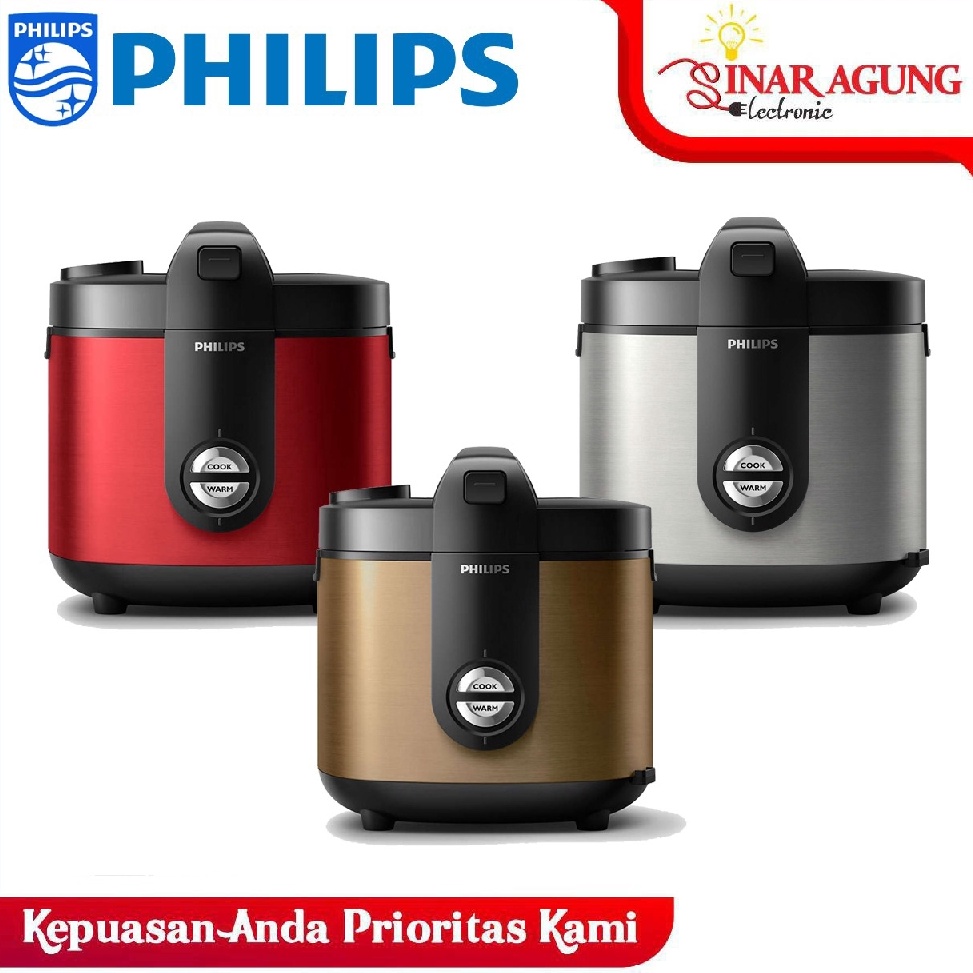 SIAP KIRIM| RICE COOKER PHILIPS HD3138 Premium Plus Rice Cooker - HD 3138 Garansi Resmi