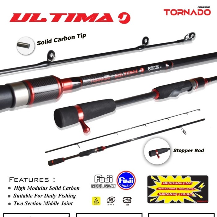 Joran Tornado Ultima J Spinning Casting Solid Carbon Tip