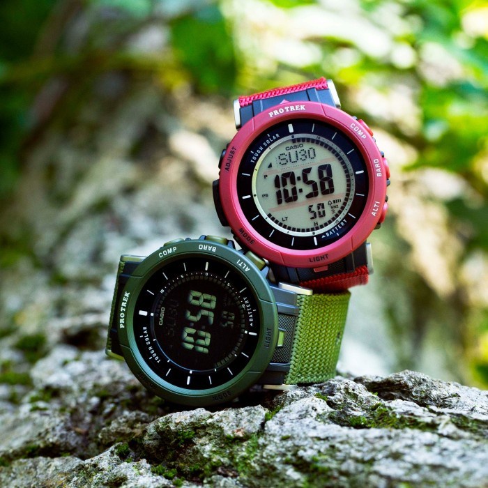 HOT SALE CASIO PROTREK PRG-30B-4DR JAM TANGAN OUTDOOR DIGITAL MERAH PRG-30B-4 TERMURAH