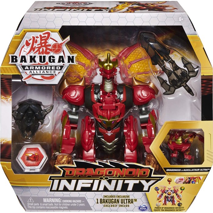 MUST HAVE BAKUGAN DRAGONOID INFINITY TRANSFORMING FIGURE WITH ACCESSORIES TERMURAH