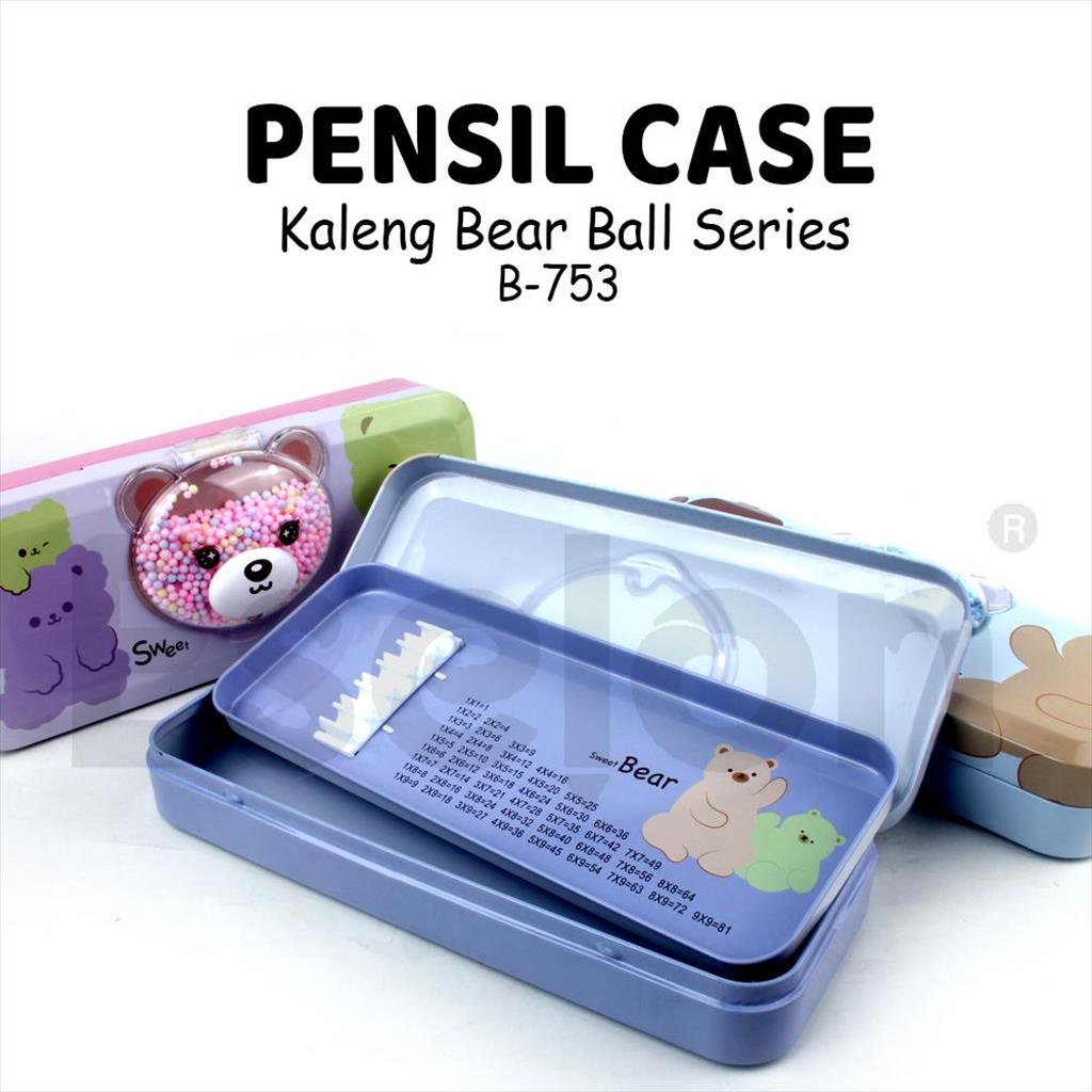 

KOTAK PENSIL KALENG BEAR +BOLA WARNA WARNI /XIAO LING JING B-753