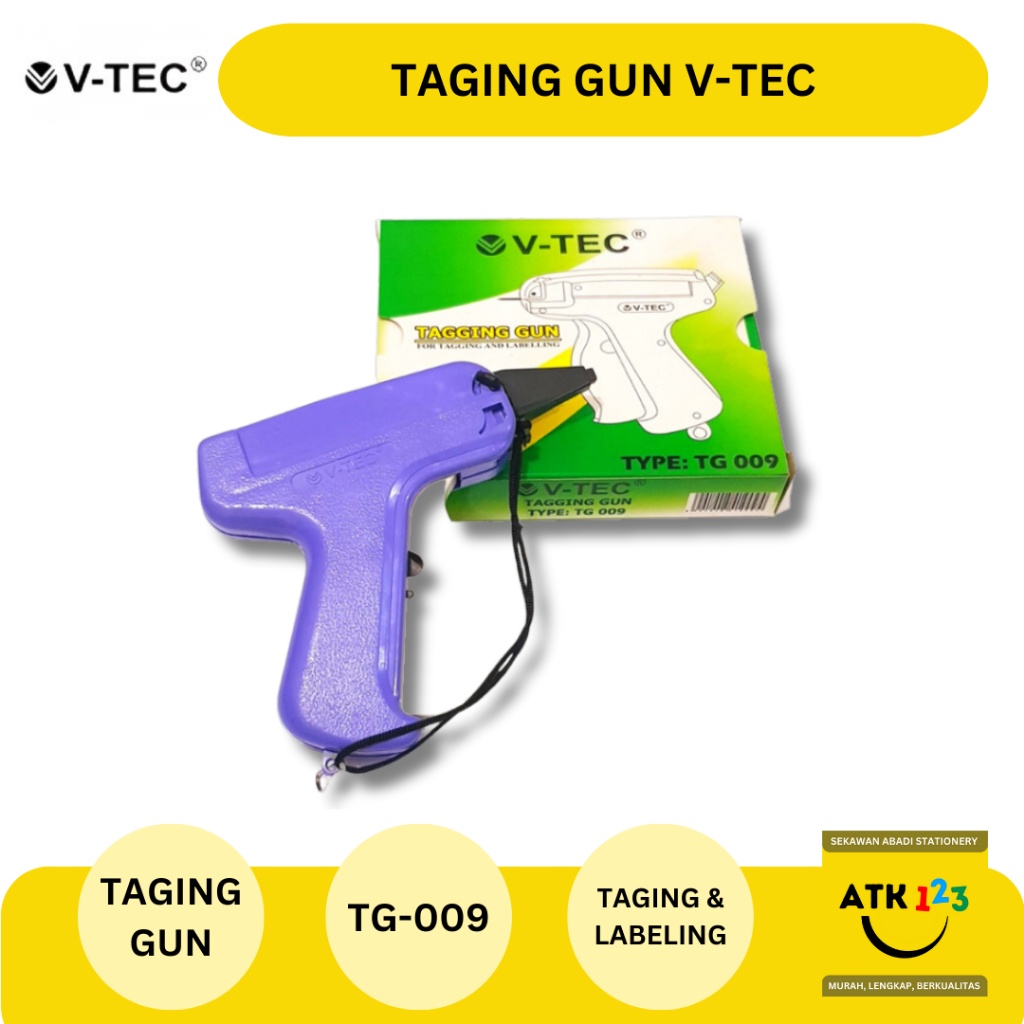 

TAGING GUN / ALAT TEMBAK PASANG LABEL MERK V-TEC TYPE TG 009